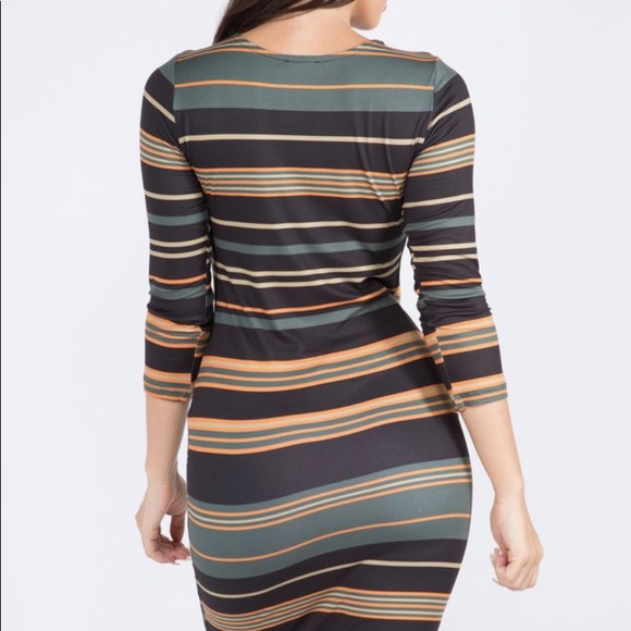 Striped MIDI Dress - Picture 2 of 2